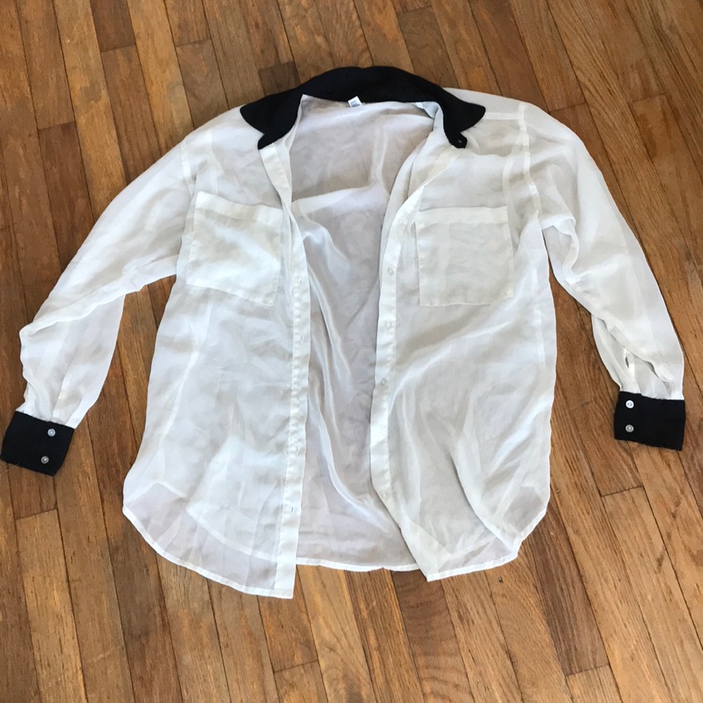 Sheer button up